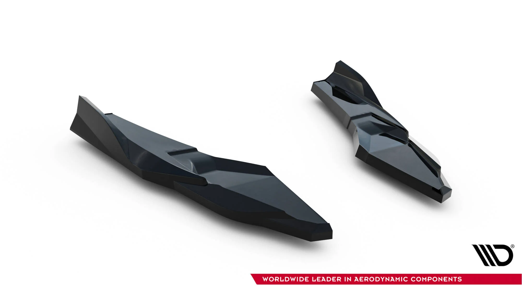 Rear Side Splitters V.4 Audi S3 Sedan 8Y Facelift (set for Maxton valance) - Image 6