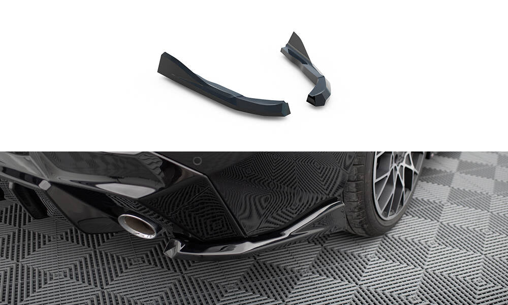 REAR SIDE SPLITTERS V.4 BMW 2 G42 (set for Maxton valance)