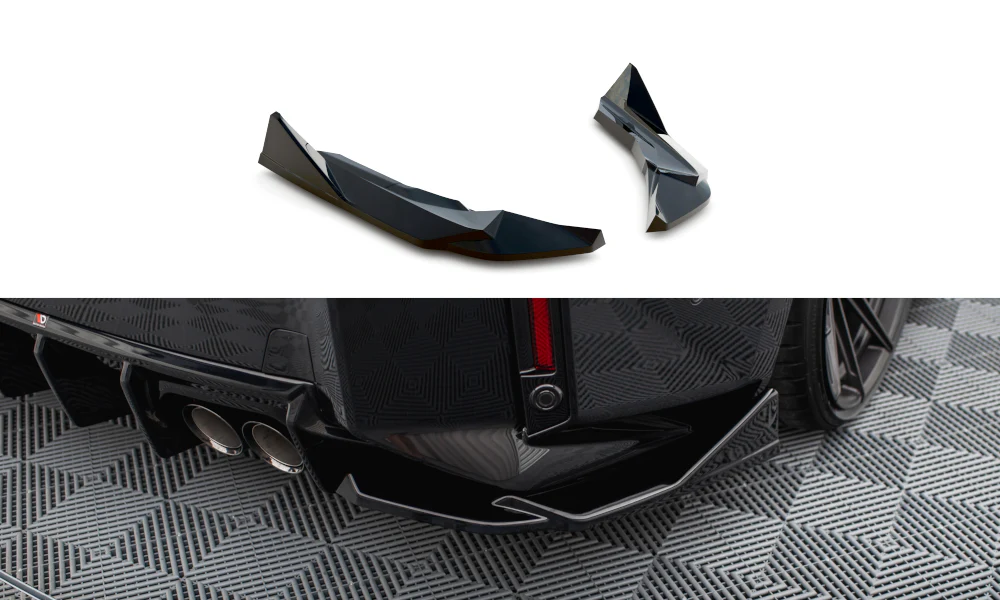 REAR SIDE SPLITTERS V.4 BMW M2 G87 (set for Maxton valance V.1)
