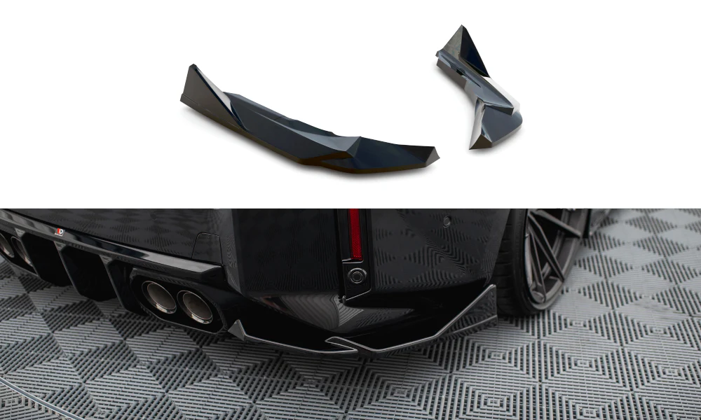 Rear Side Splitters V.6 BMW M2 G87 (set for Maxton valance v.2)