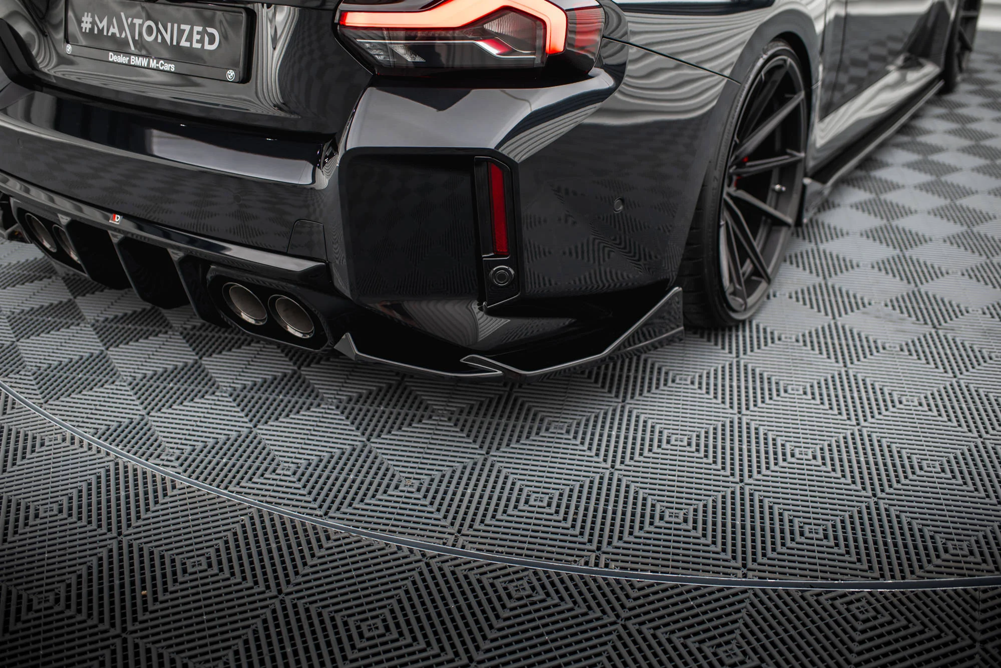 Rear Side Splitters V.6 BMW M2 G87 (set for Maxton valance v.2) - Image 3