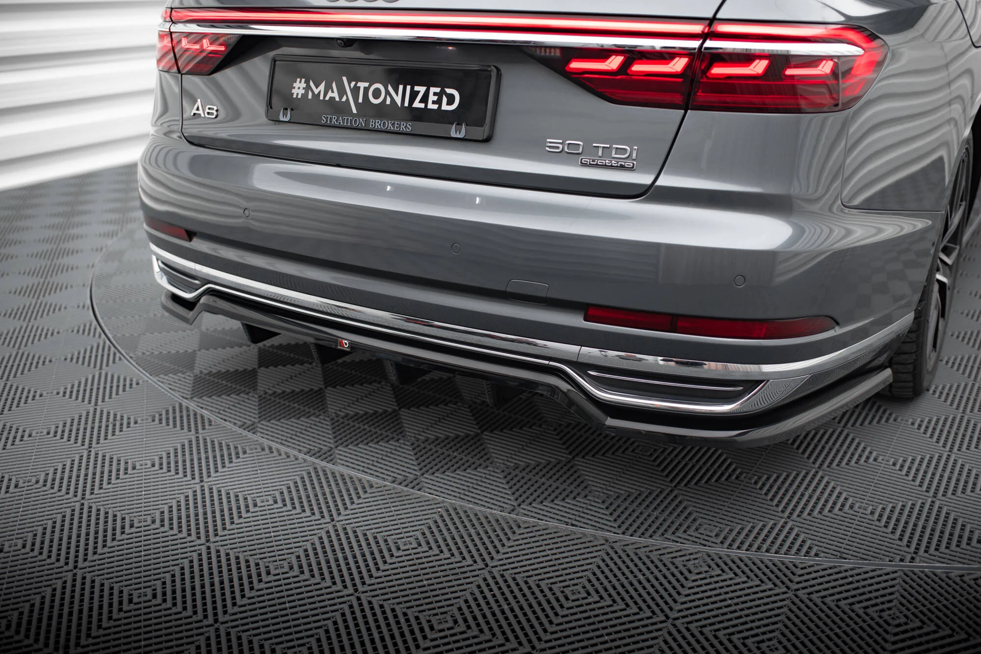Rear Splitter (with vertical bars) Audi A8 D5 - Image 4