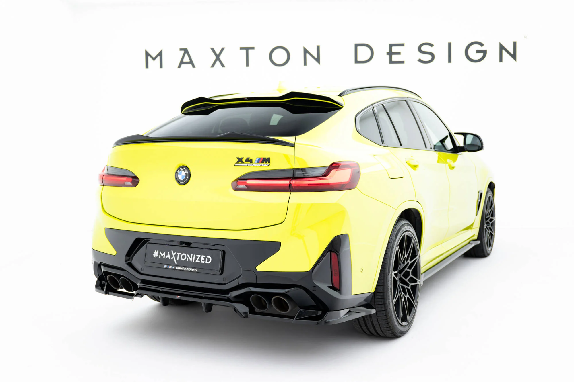 Rear Splitter (with vertical bars) BMW X4M F98 Facelift - Image 4