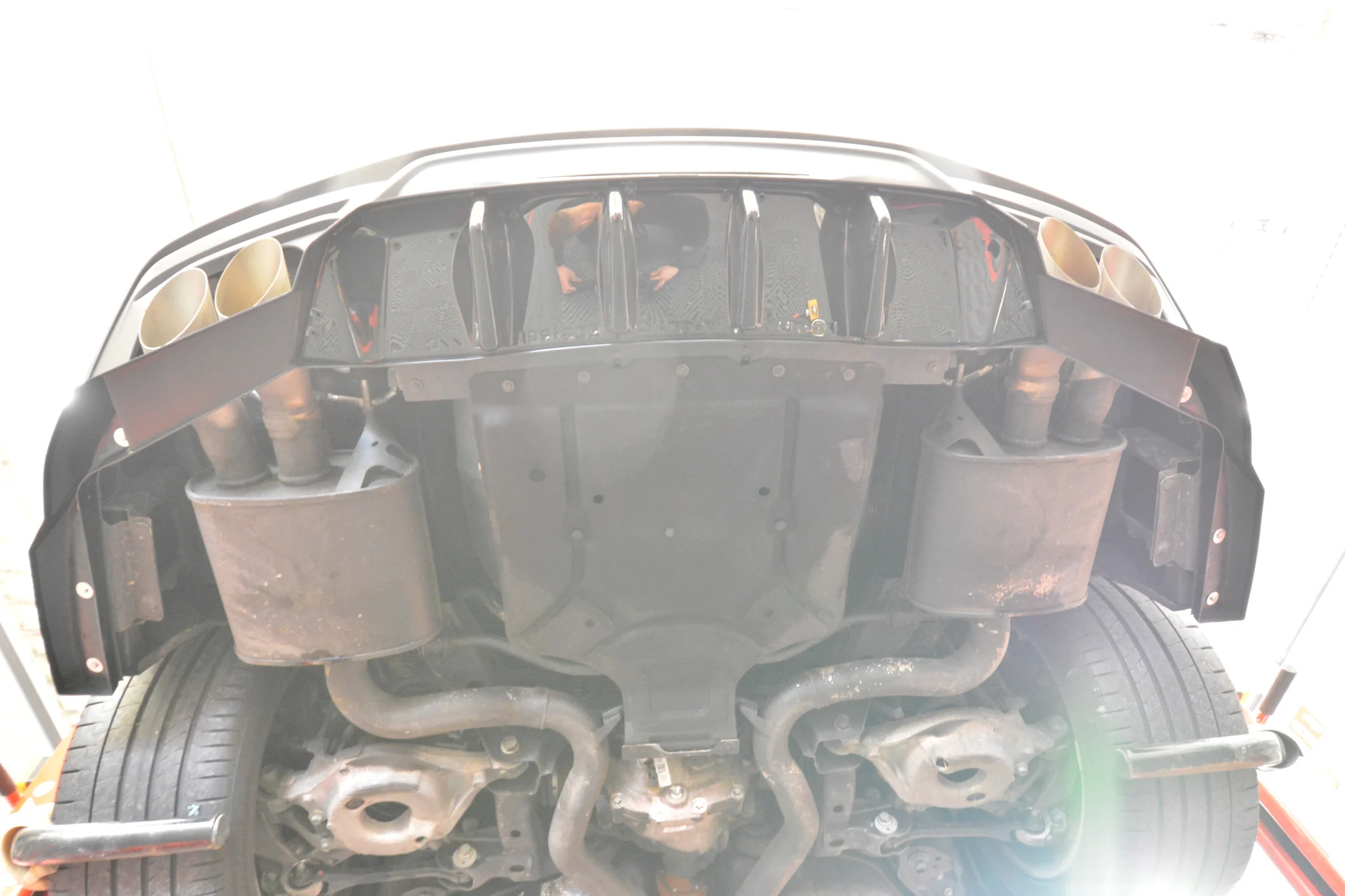 Rear Splitter (with vertical bars) Ford Mustang GT Mk7 - Image 8