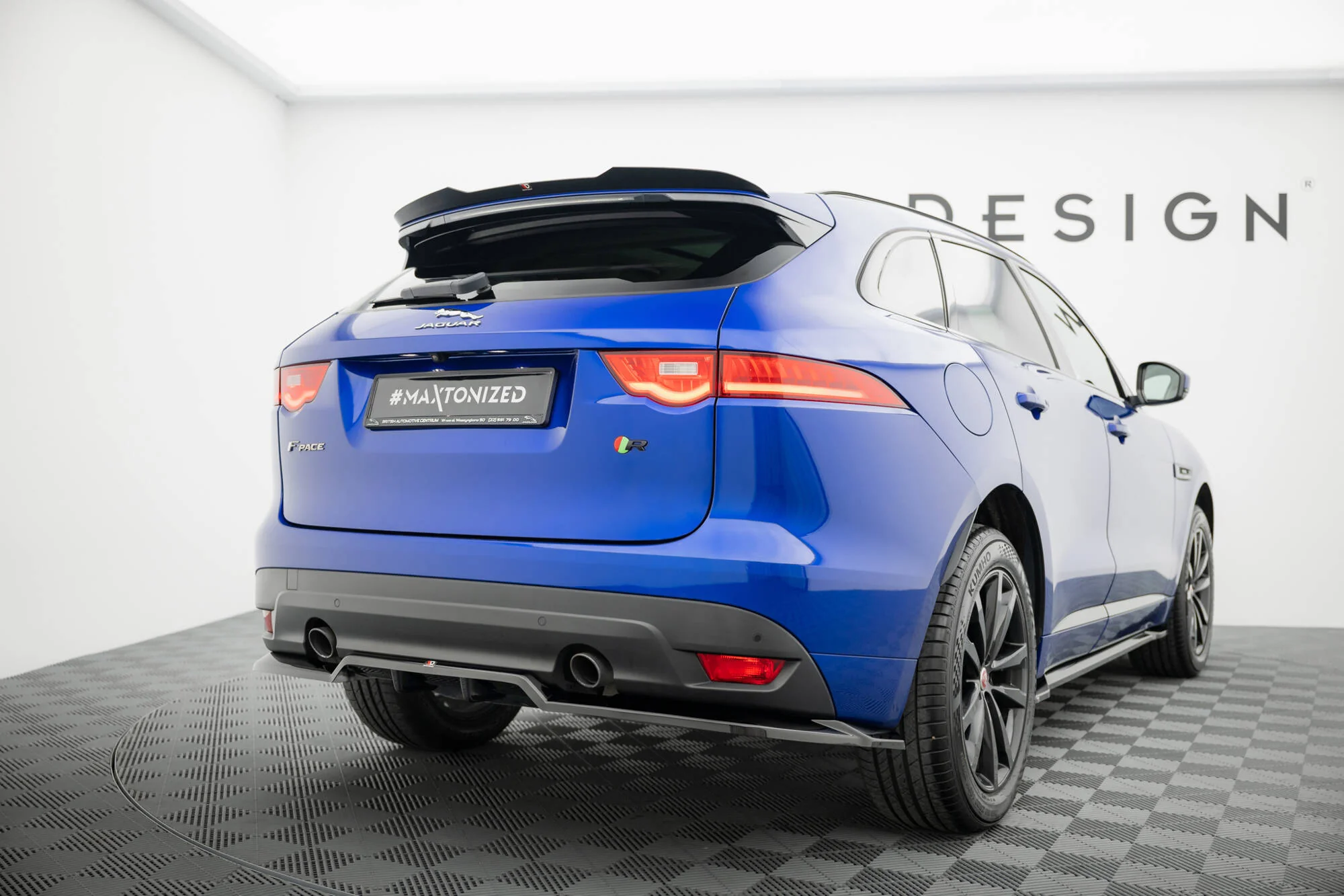 REAR SPLITTER (WITH VERTICAL BARS) JAGUAR F-PACE R-SPORT MK1 - Image 2