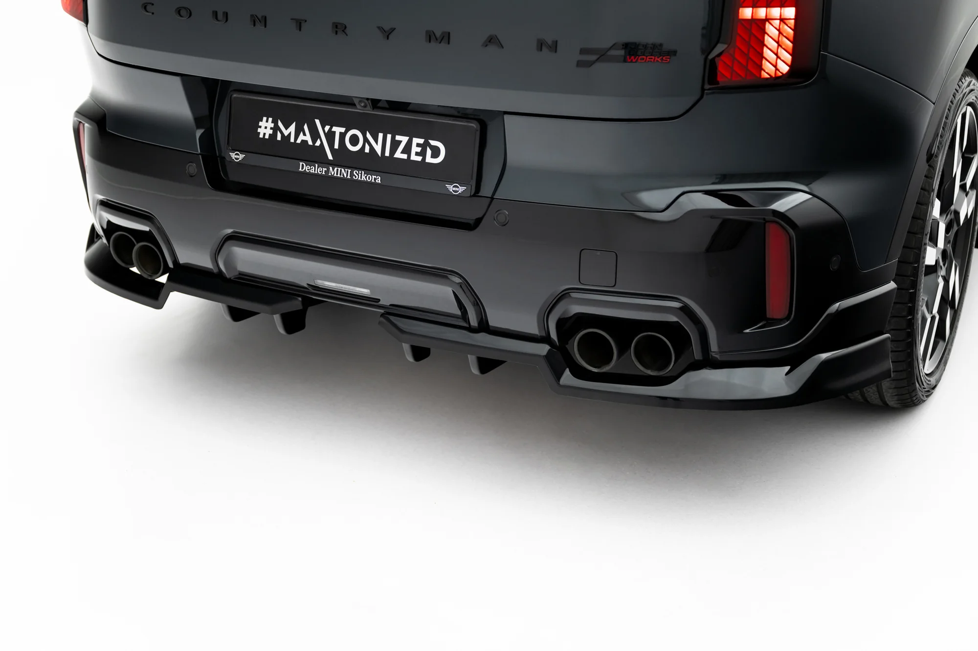 Rear Splitter (with vertical bars) Mini Countryman JCW U25 - Image 3