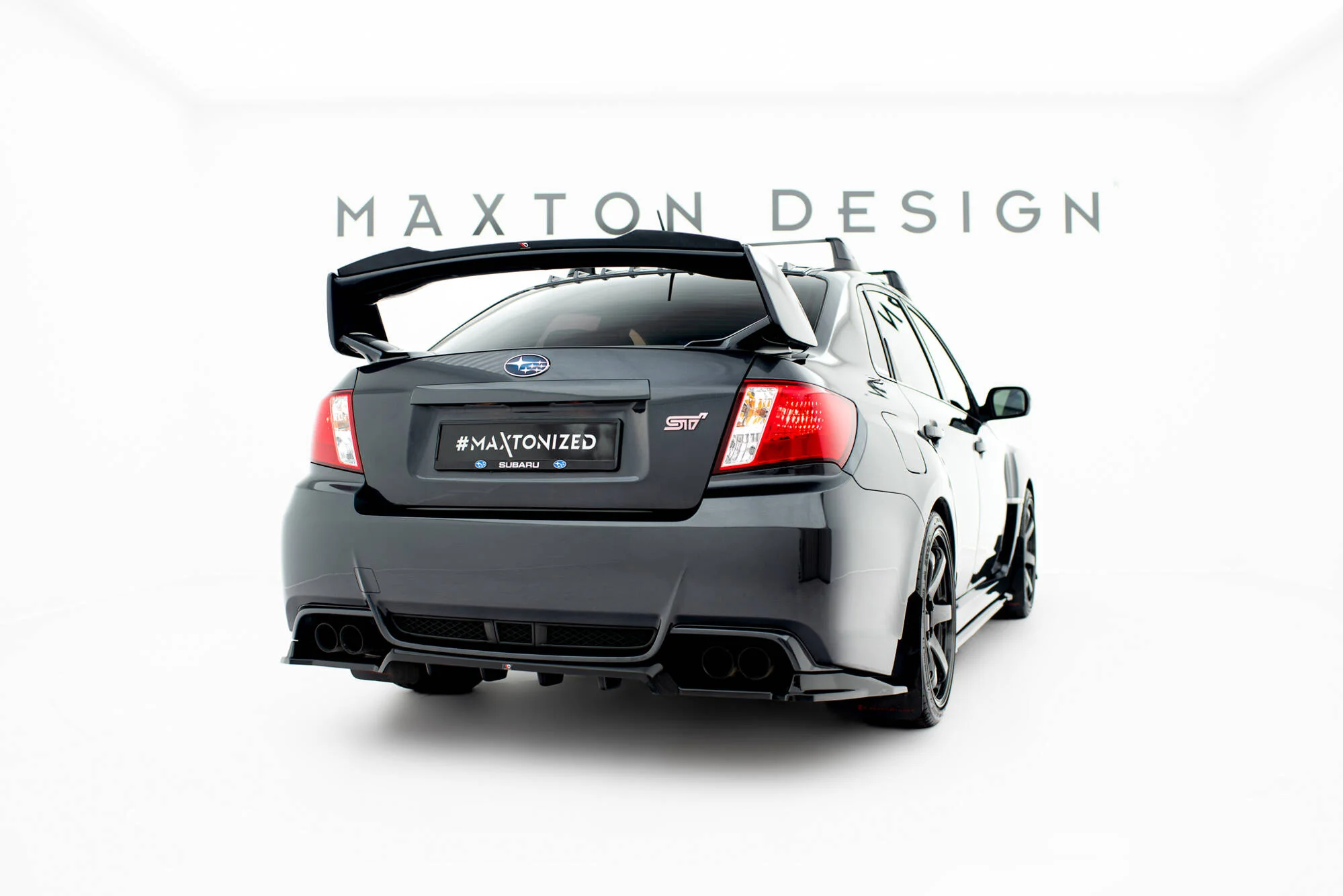 Rear Splitter (with vertical bars) Subaru Impreza WRX STI Mk3 Facelift - Image 2