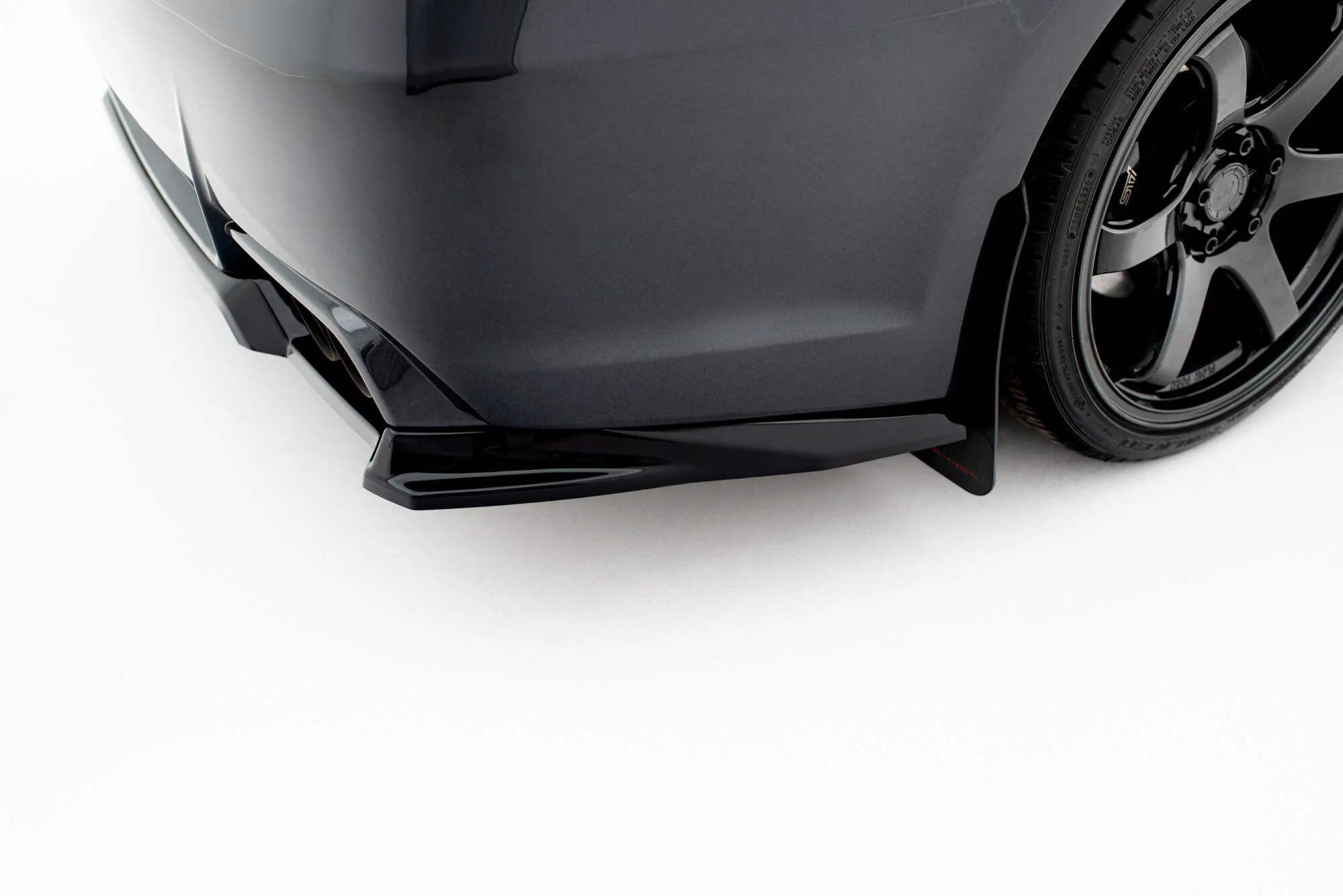 Rear Splitter (with vertical bars) Subaru Impreza WRX STI Mk3 Facelift - Image 5