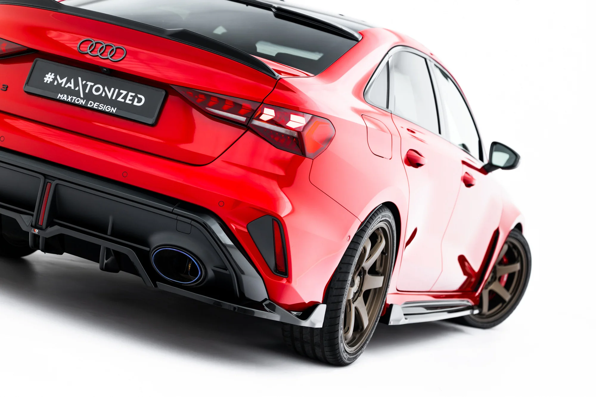 Rear Splitter (with vertical bars) V.2 Audi RS3 Sedan 8Y Facelift - Image 3