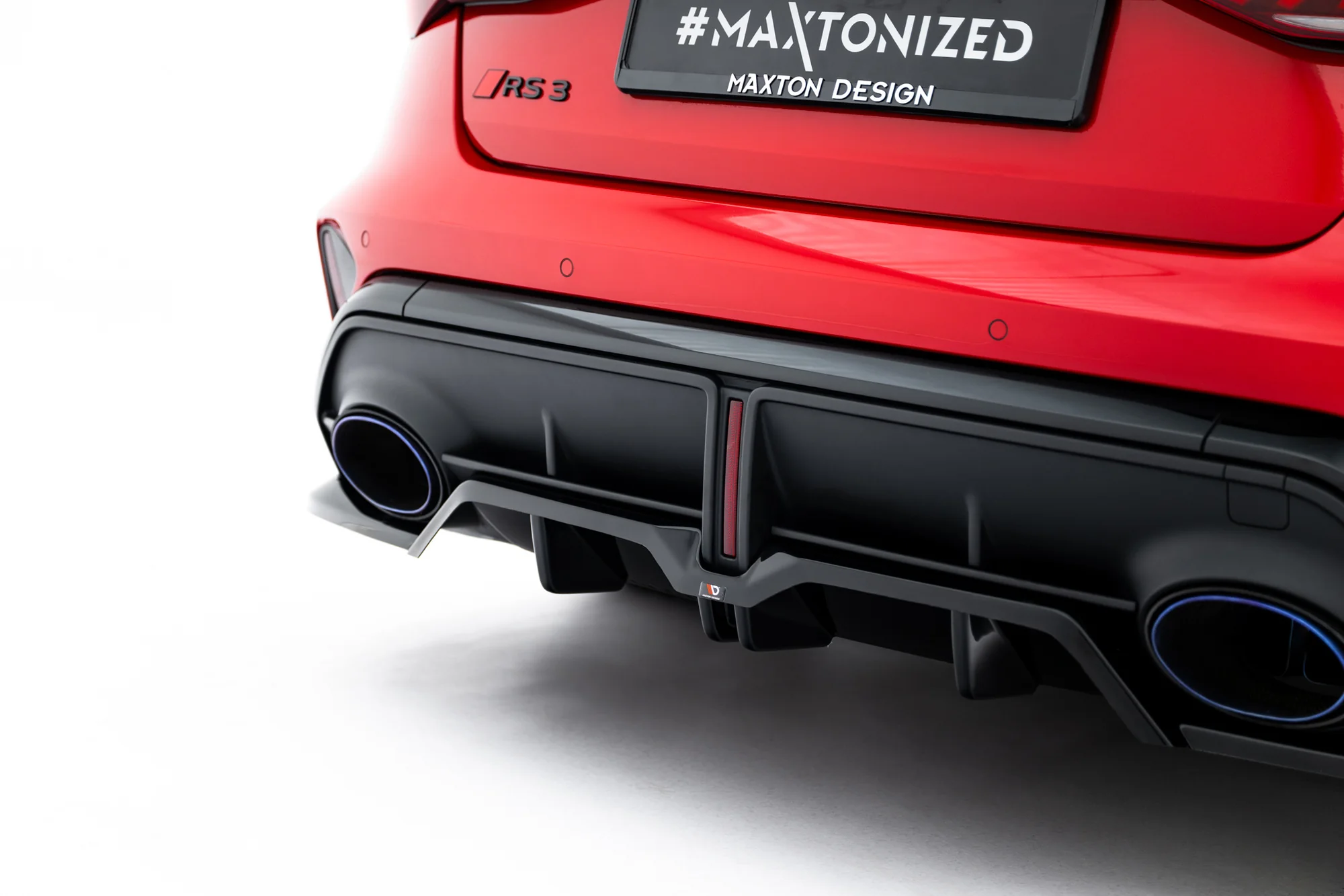 Rear Splitter (with vertical bars) V.2 Audi RS3 Sedan 8Y Facelift - Image 4