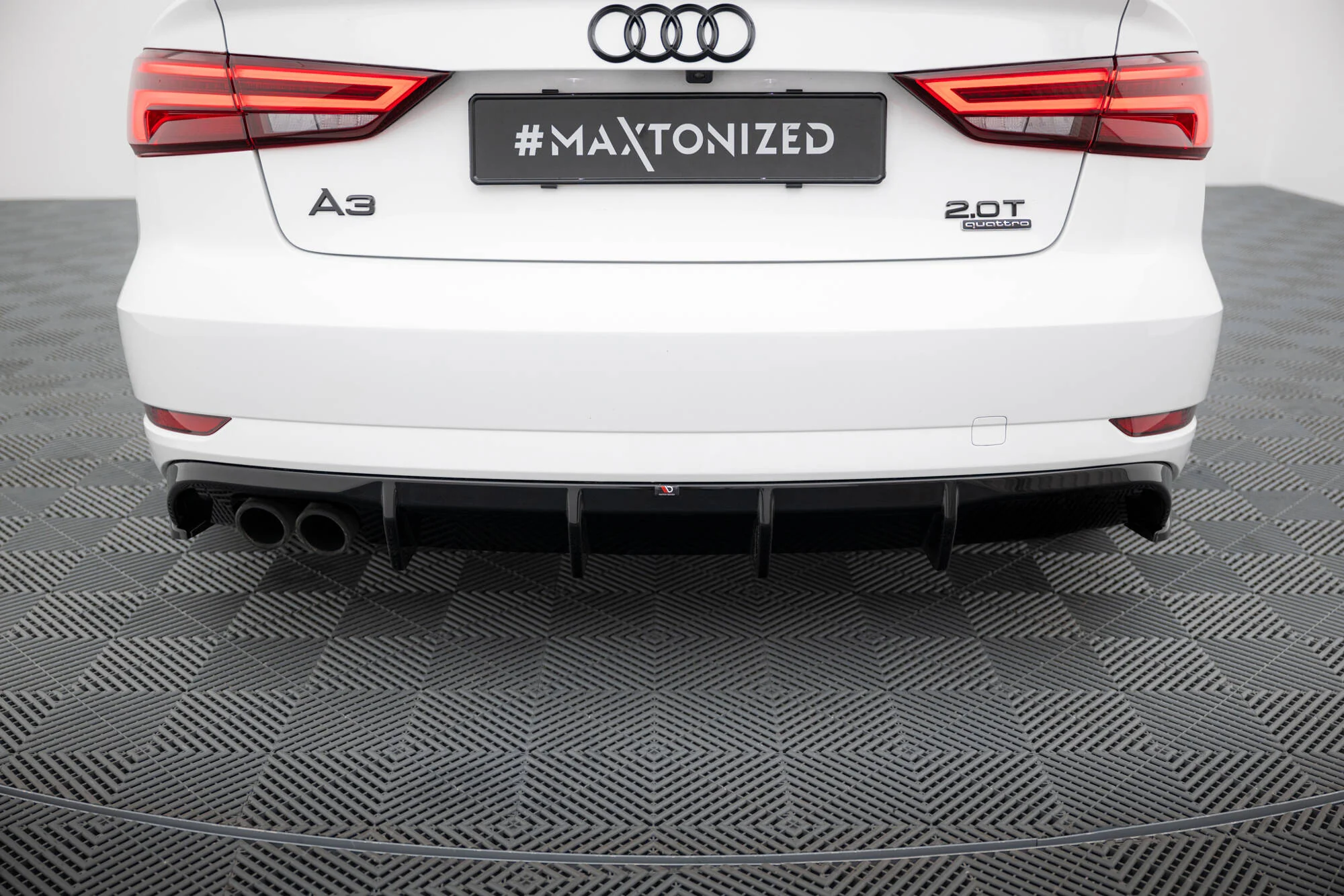 Rear Valance Audi A3 Sedan 8V Facelift (Version with dual exhaust tips on one side) - Image 4