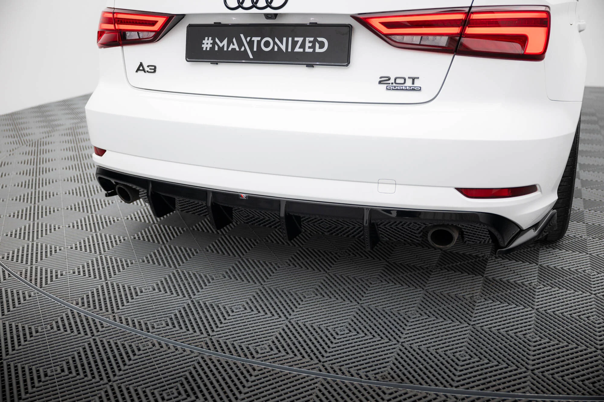 Rear Valance Audi A3 Sedan 8V Facelift (Version with single exhaust tips on both sides) - Image 5