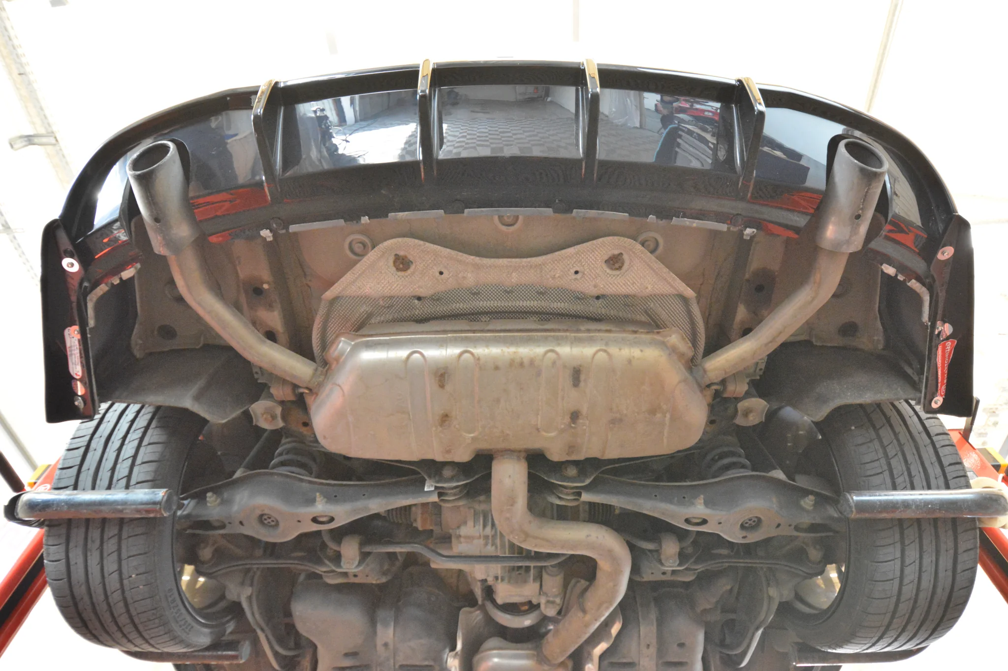 Rear Valance Audi A3 Sedan 8V Facelift (Version with single exhaust tips on both sides) - Image 9