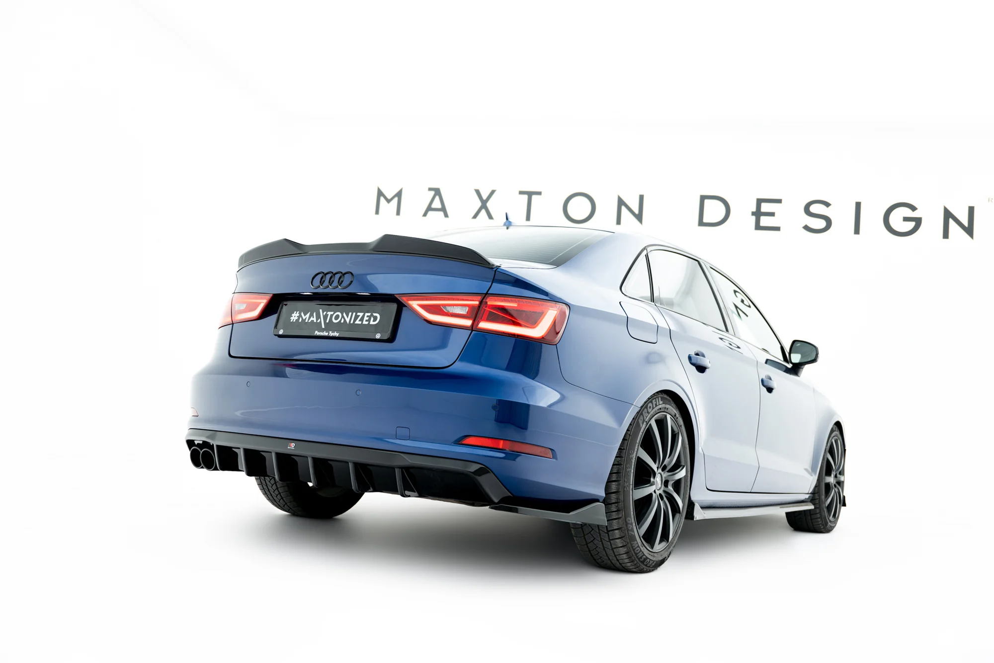 Rear Valance Audi A3 Sedan 8V (Version with dual exhaust tips on one side) - Image 3