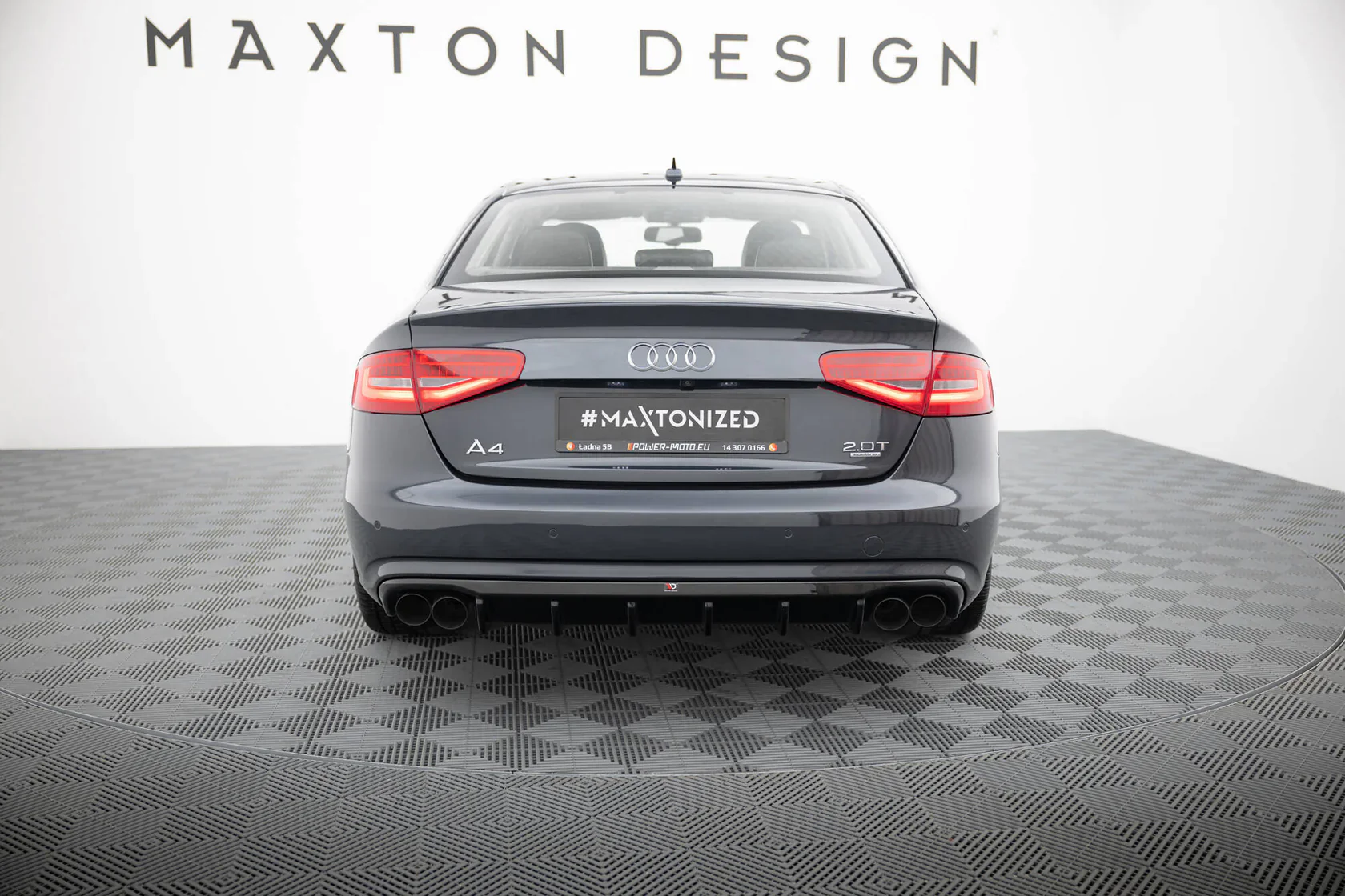 Rear Valance Audi A4 B8 Facelift (Version with dual exhausts on both sides) - Image 3