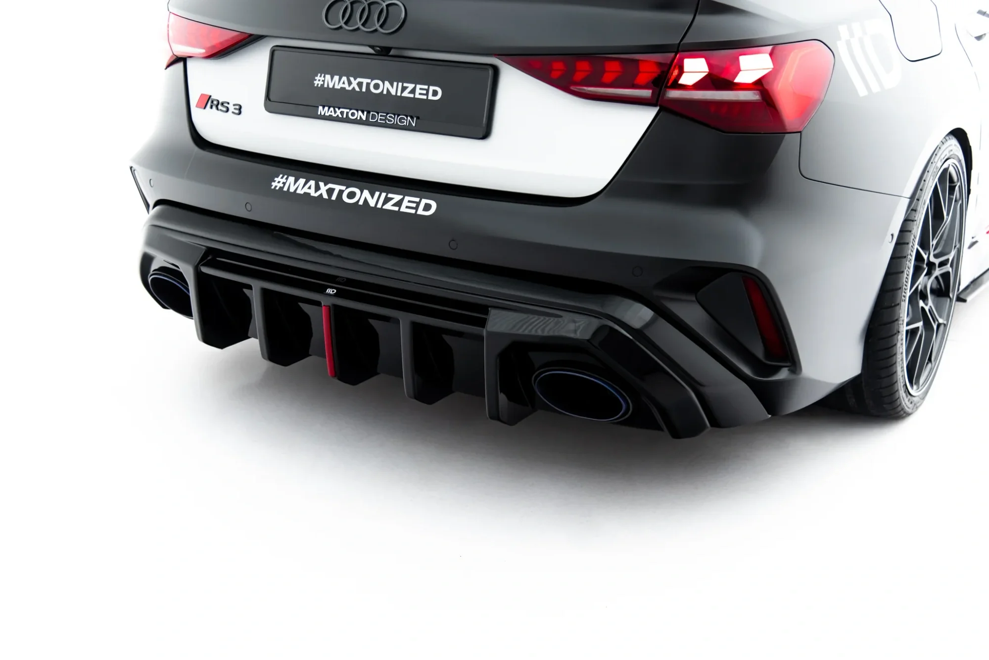 Rear Valance Audi RS3 Sedan 8Y Facelift (Version with original reflector) - Image 2