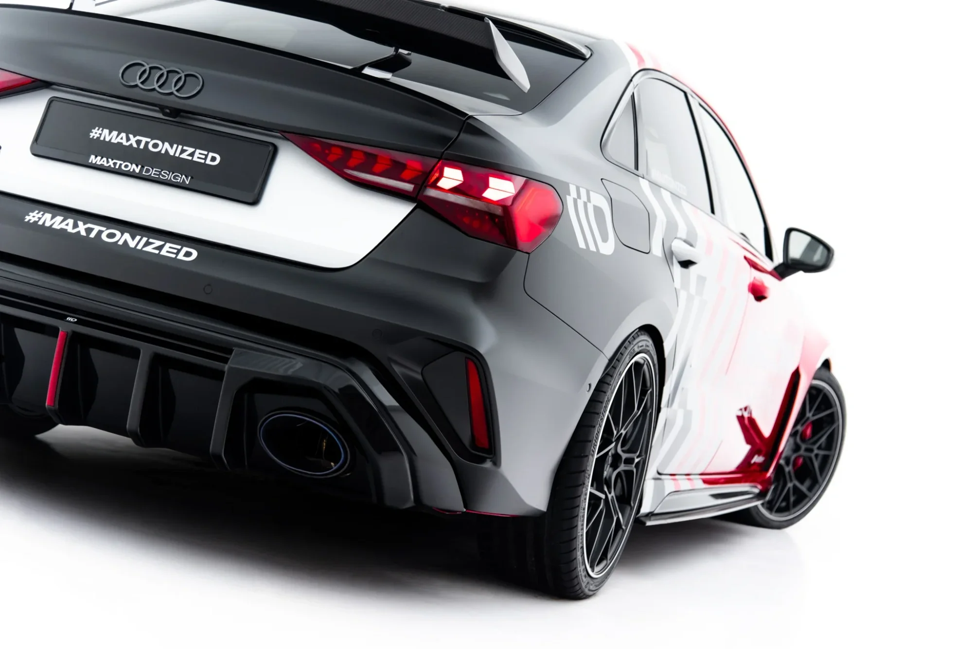 Rear Valance Audi RS3 Sedan 8Y Facelift (Version with original reflector) - Image 3