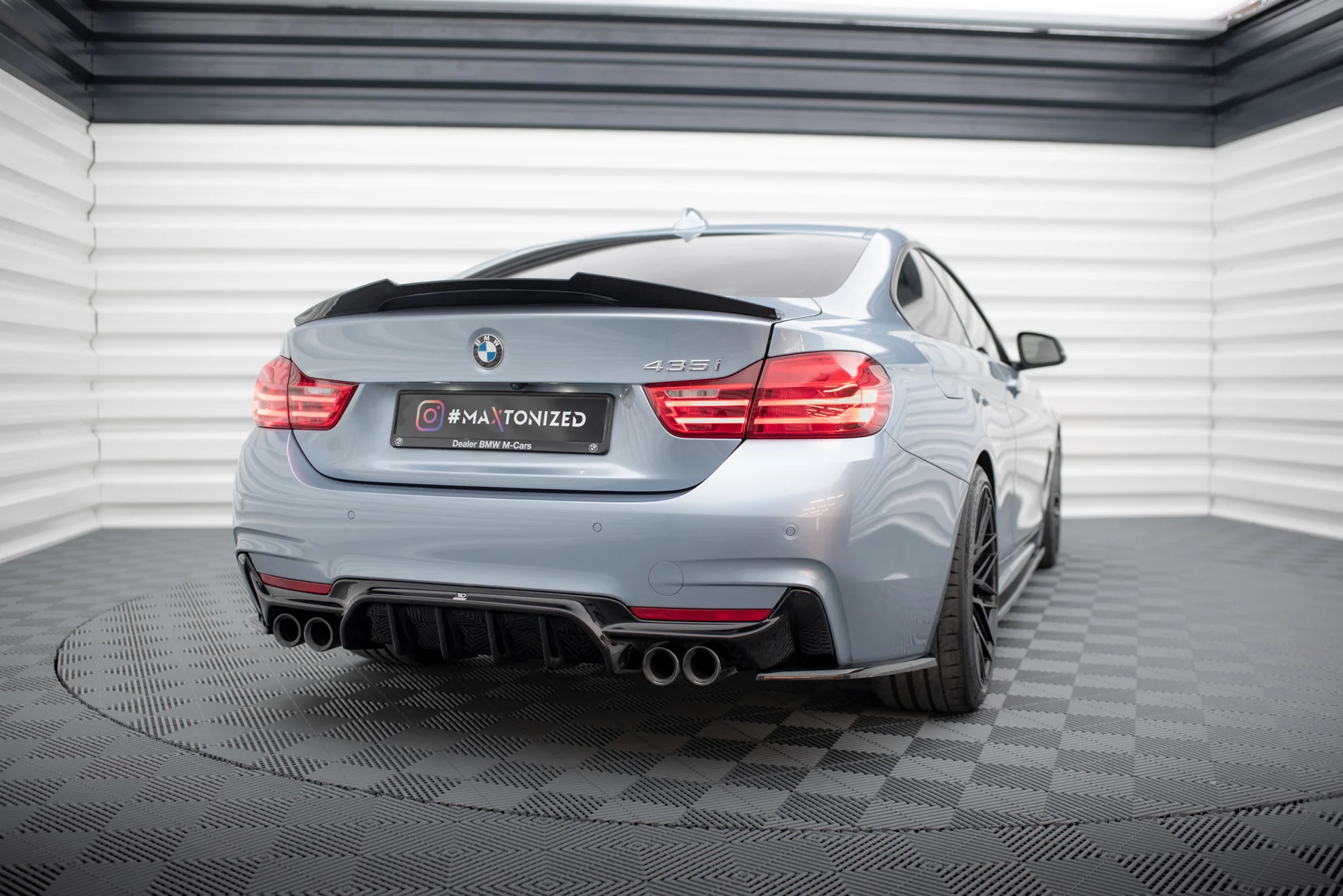 Rear Valance BMW 4 Coupe / Gran Coupe / Cabrio M-Pack F32 / F36 / F33 (Version with dual exhausts on both sides) - Image 2
