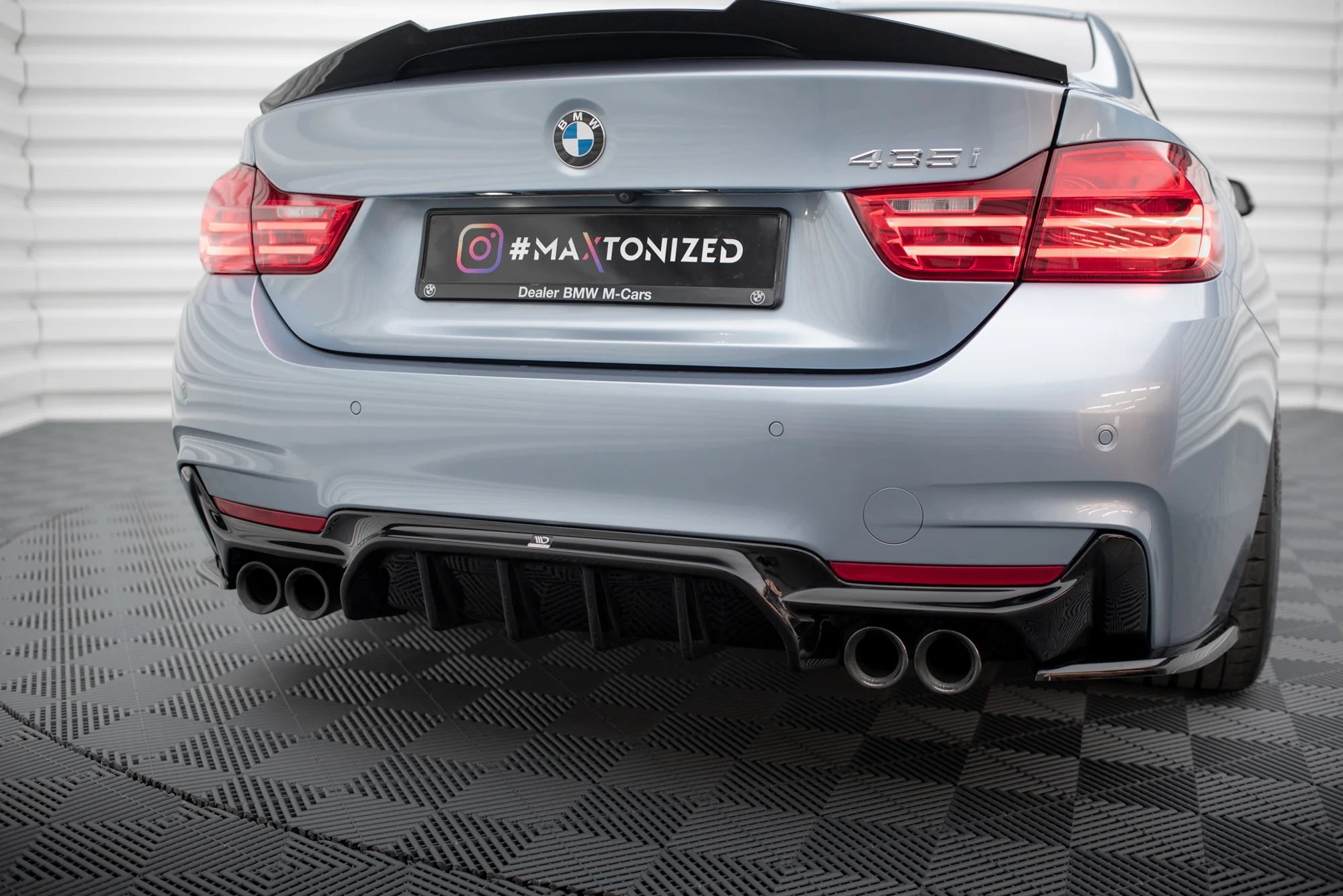 Rear Valance BMW 4 Coupe / Gran Coupe / Cabrio M-Pack F32 / F36 / F33 (Version with dual exhausts on both sides) - Image 3
