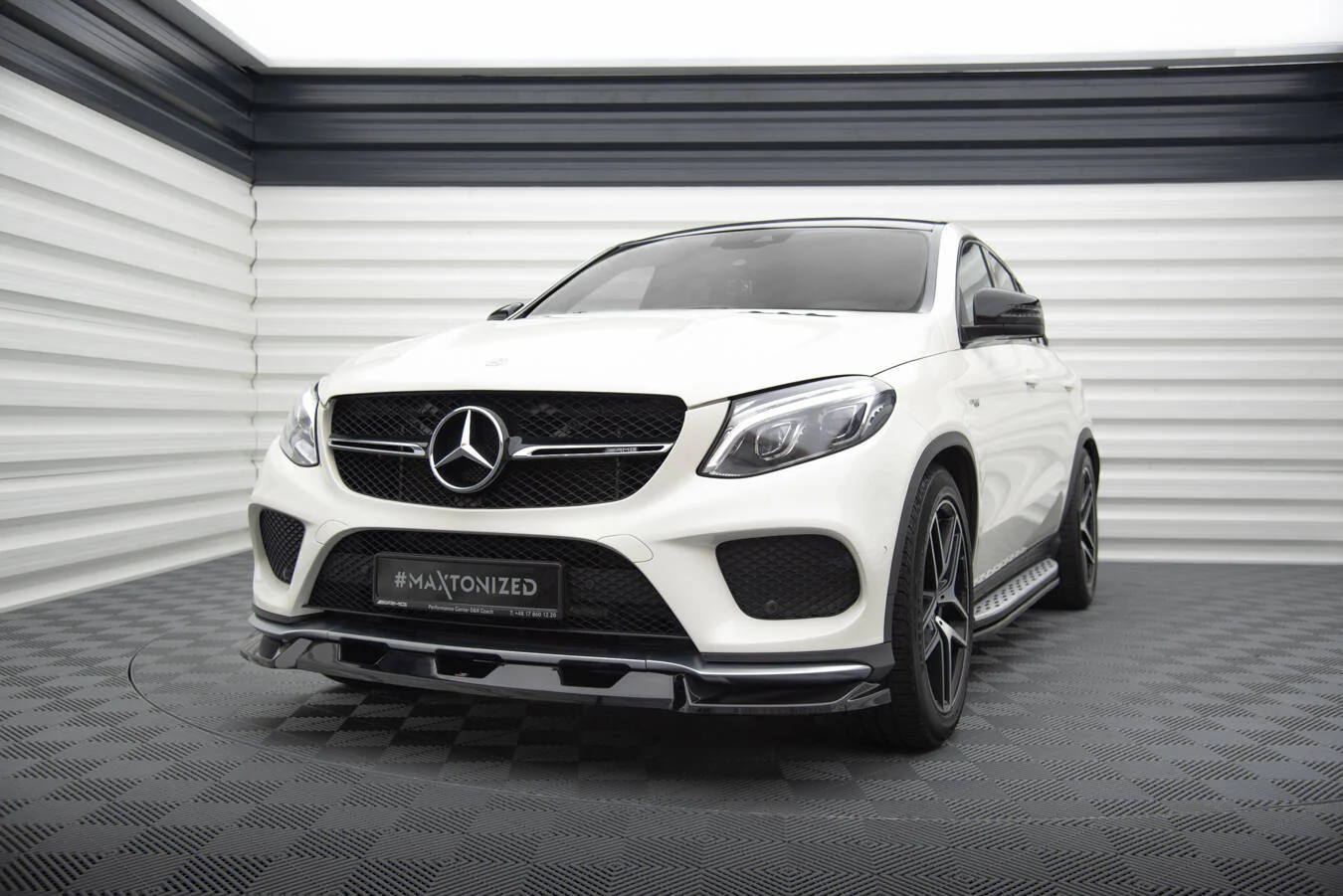 FRONT SPLITTER V.1 MERCEDES-BENZ GLE COUPE 43 AMG / AMG-LINE C292 - Image 3