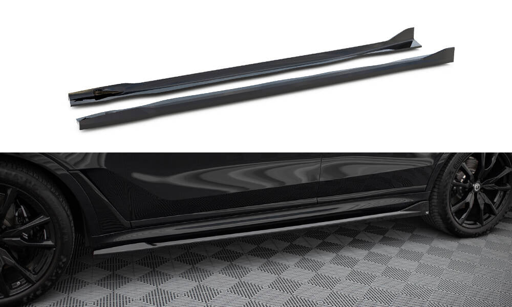 SIDE SKIRTS DIFFUSERS BMW X7 M-PACK G07 FACELIFT