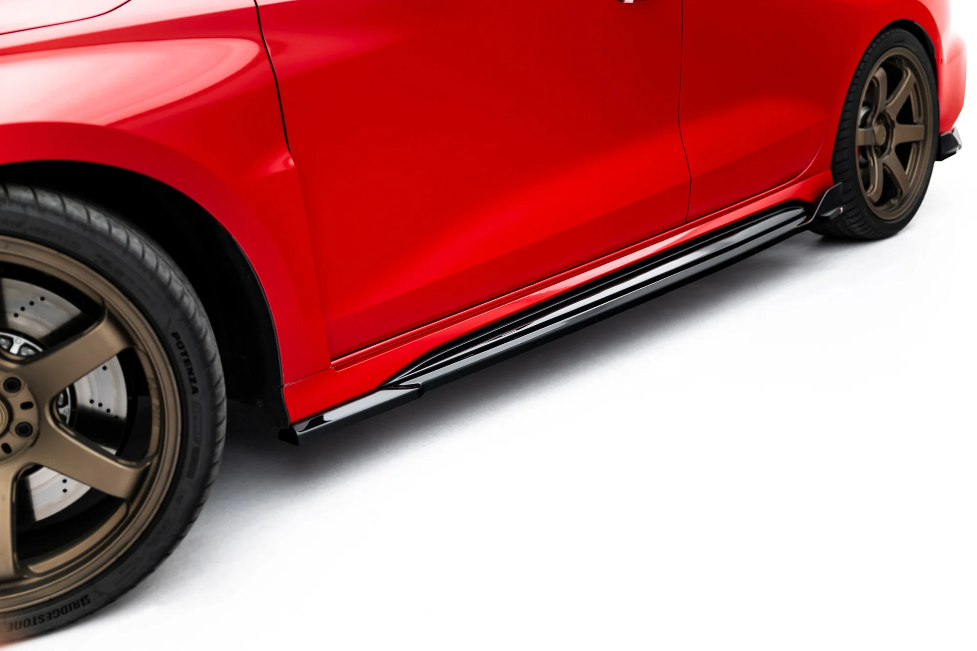 Side Skirts Diffusers V.2 Audi RS3 Sedan 8Y / 8Y Facelift - Image 2