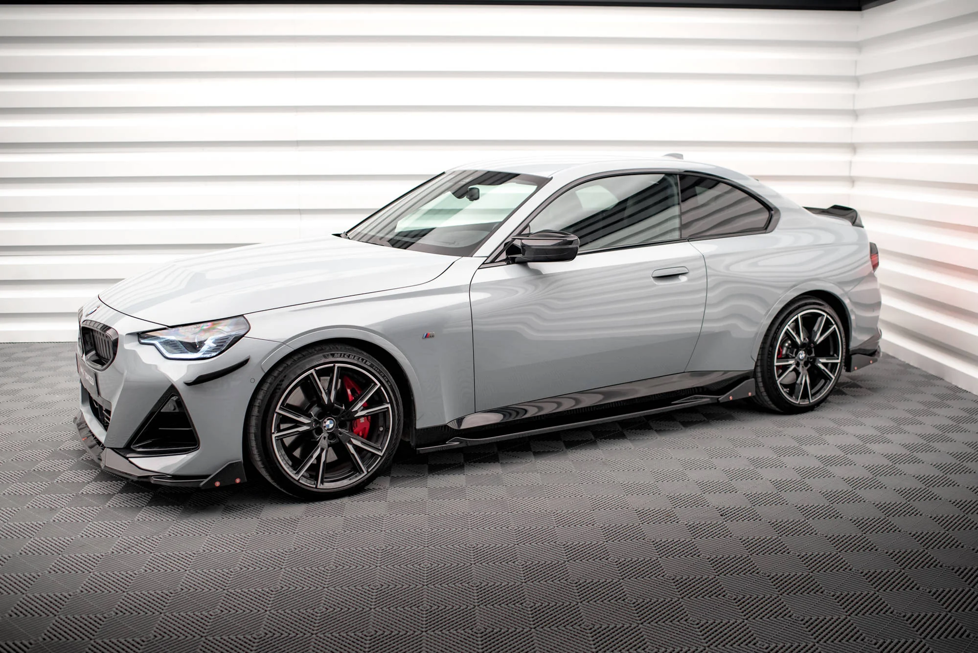 SIDE SKIRTS DIFFUSERS V.2 + FLAPS BMW 2 COUPE M-PACK / M240I G42 - Image 3