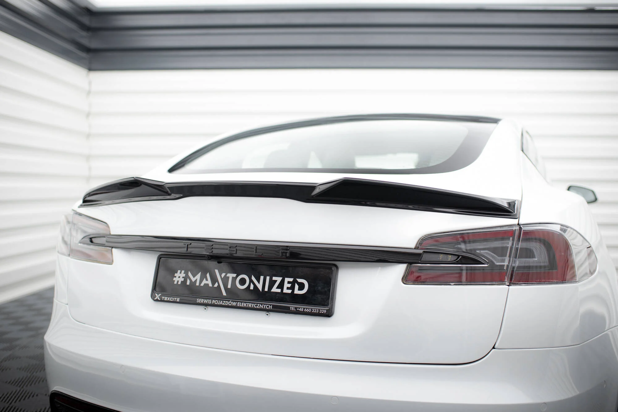 SPOILER CAP 3D TESLA MODEL S PLAID MK1 FACELIFT - Image 3