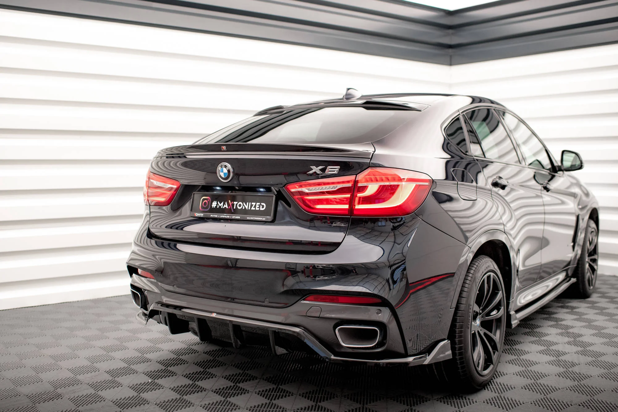 SPOILER CAP (3D) V.2 BMW X6 M-PACK F16 - Image 6