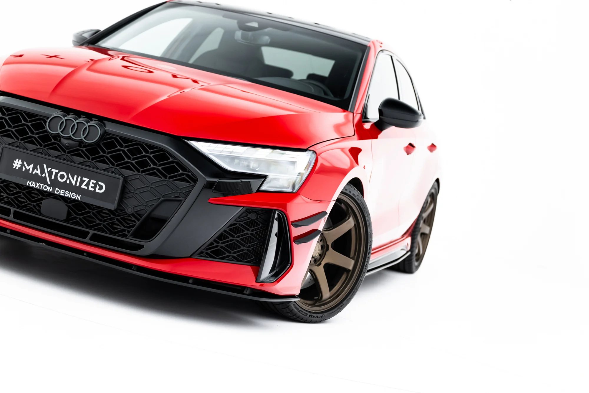 Street Pro Front Splitter Audi RS3 Sedan 8Y Facelift - Image 3