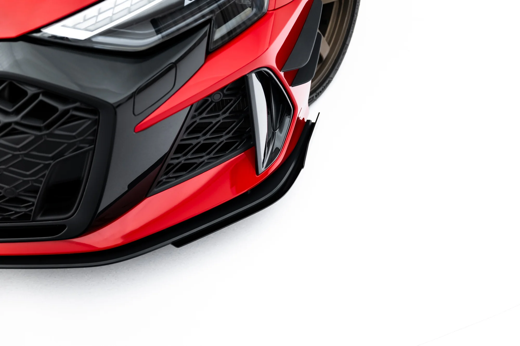 Street Pro Front Splitter + Flaps Audi RS3 Sedan 8Y Facelift - Image 2