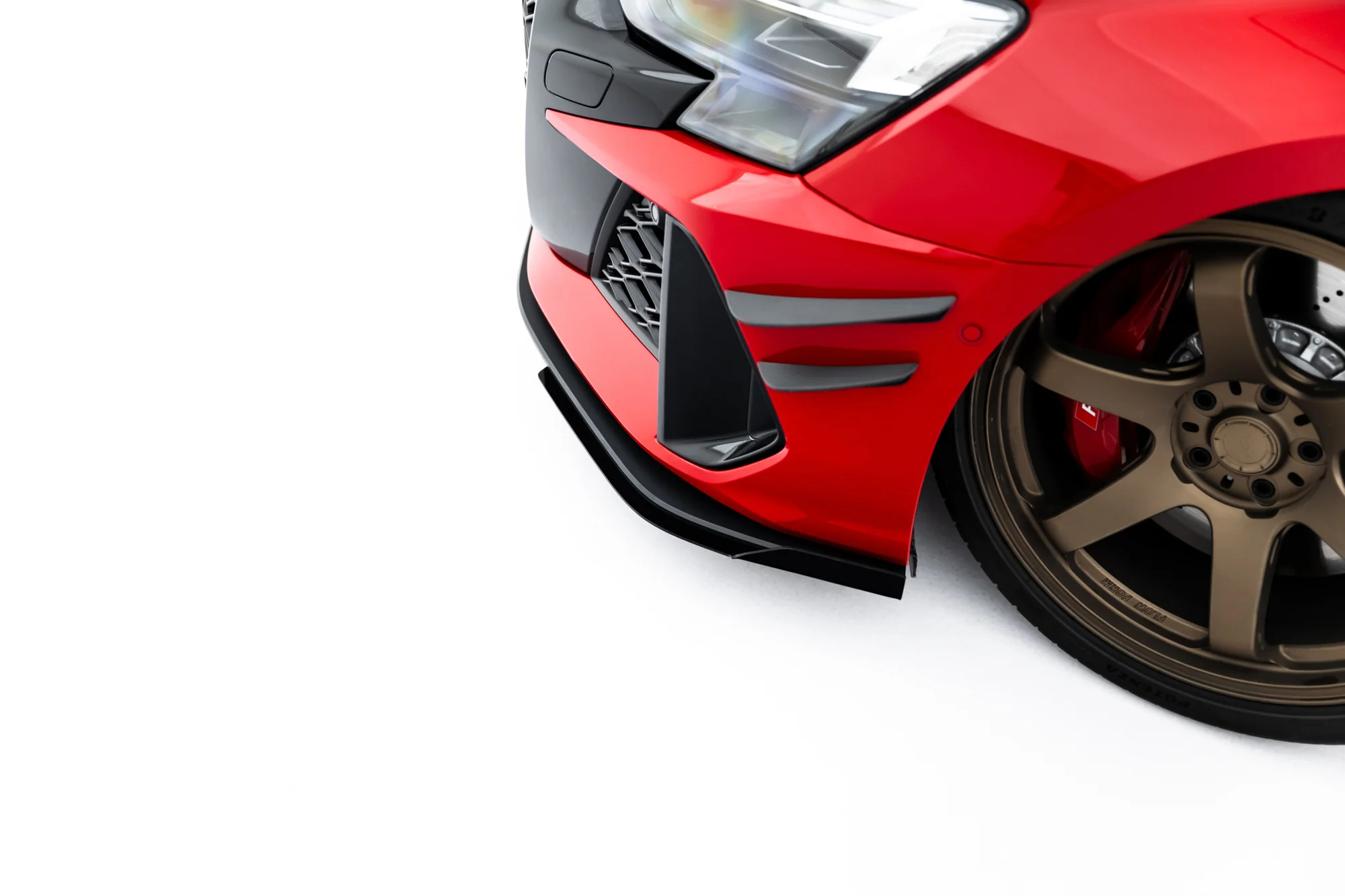 Street Pro Front Splitter + Flaps Audi RS3 Sedan 8Y Facelift - Image 4