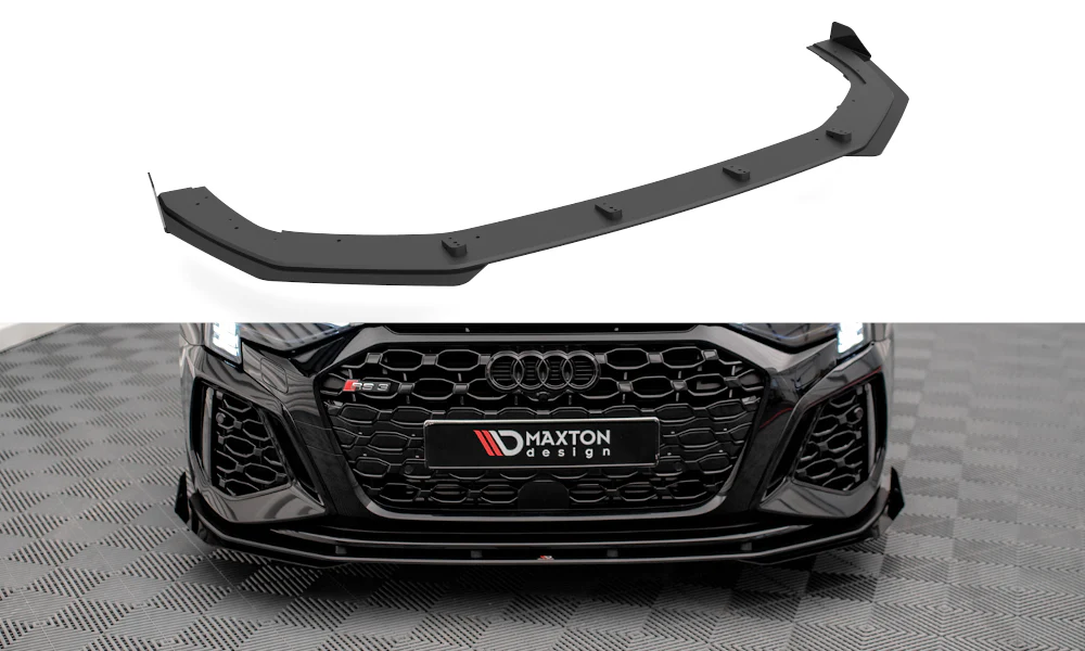 STREET PRO FRONT SPLITTER V.1 + FLAPS AUDI RS3 SPORTBACK / SEDAN 8Y