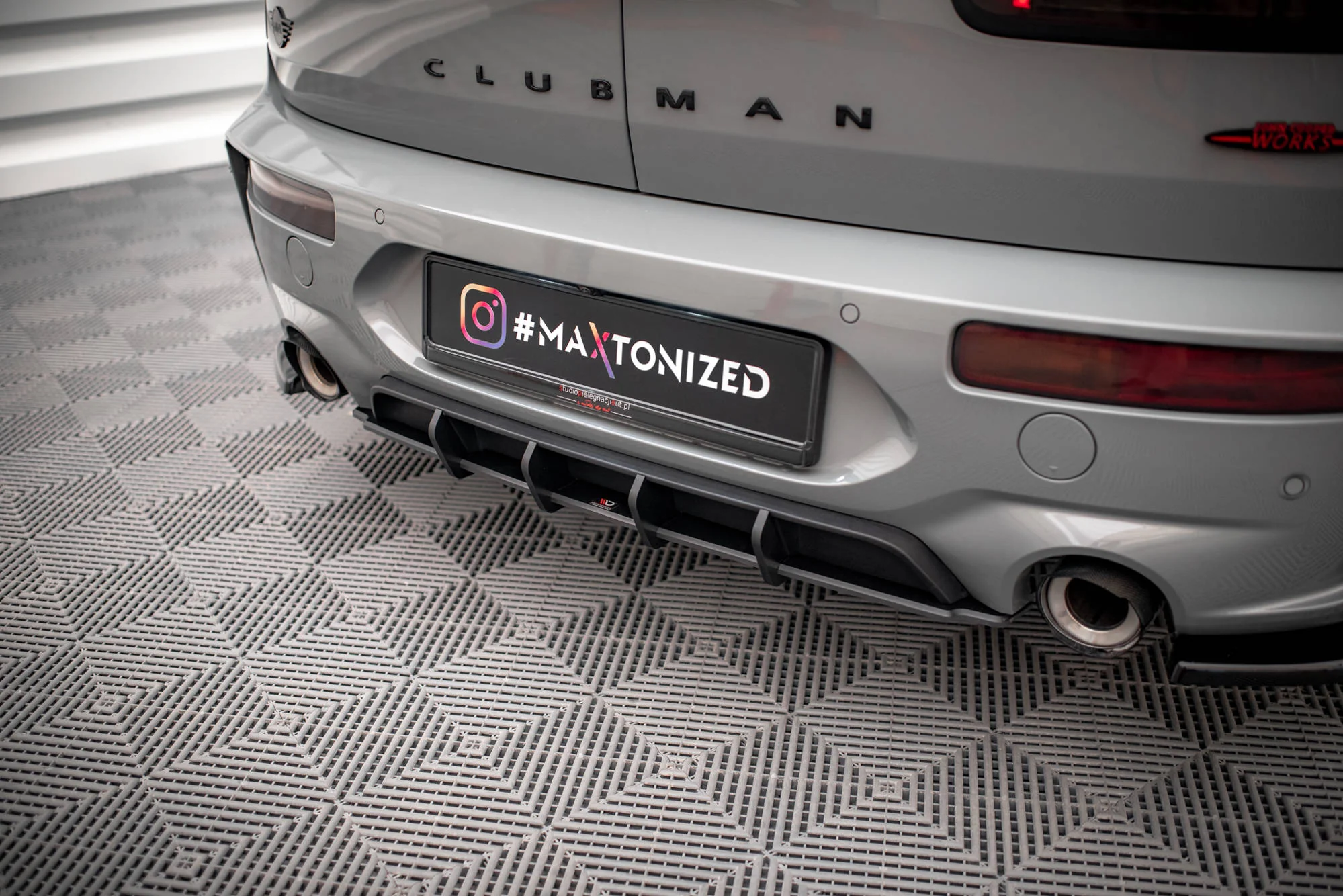 STREET PRO REAR DIFFUSER MINI COOPER CLUBMAN JOHN COOPER WORKS F54 - Image 2