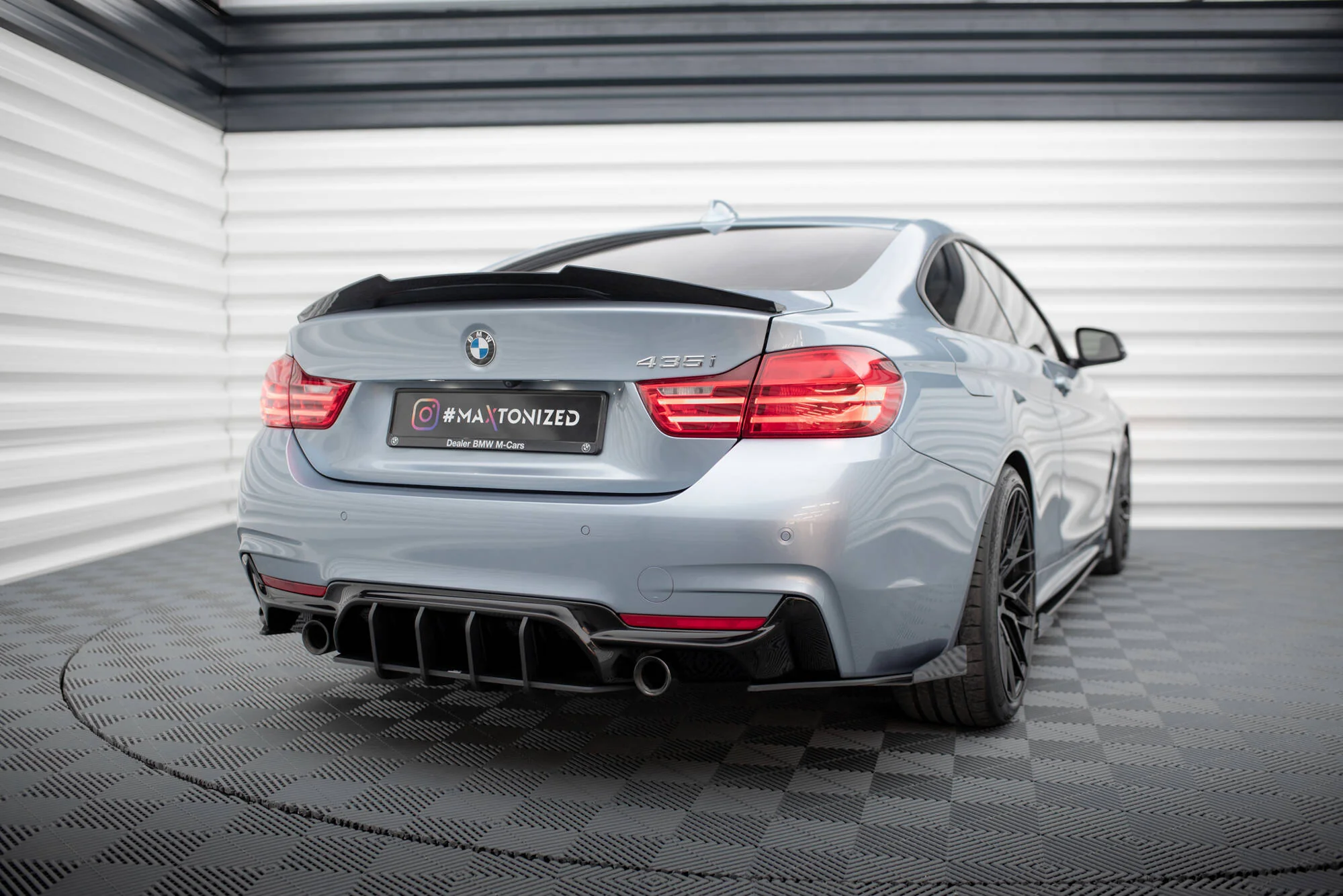 Street Pro Rear Diffuser V.1 BMW 435 Coupe M-Pack F32 (set for Maxton valance only) - Image 4
