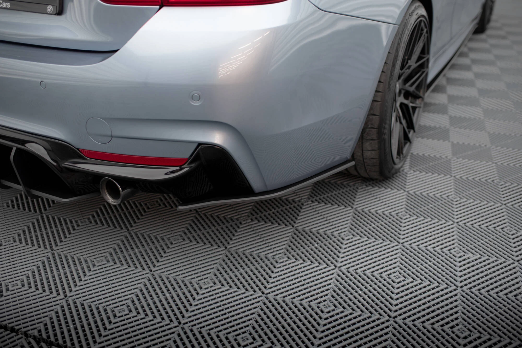 STREET PRO REAR SIDE SPLITTERS BMW 435I COUPE M-PACK F32 (set for Maxton valance) - Image 3