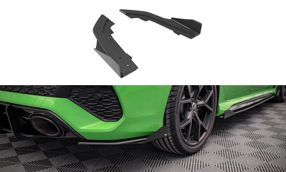 STREET PRO REAR SIDE SPLITTERS + FLAPS AUDI RS3 SEDAN 8Y