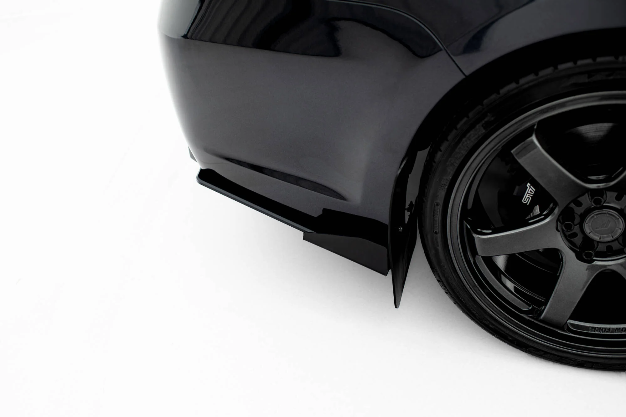 Street Pro Rear Side Splitters + Flaps Subaru Impreza WRX STI Mk3 Facelift - Image 4