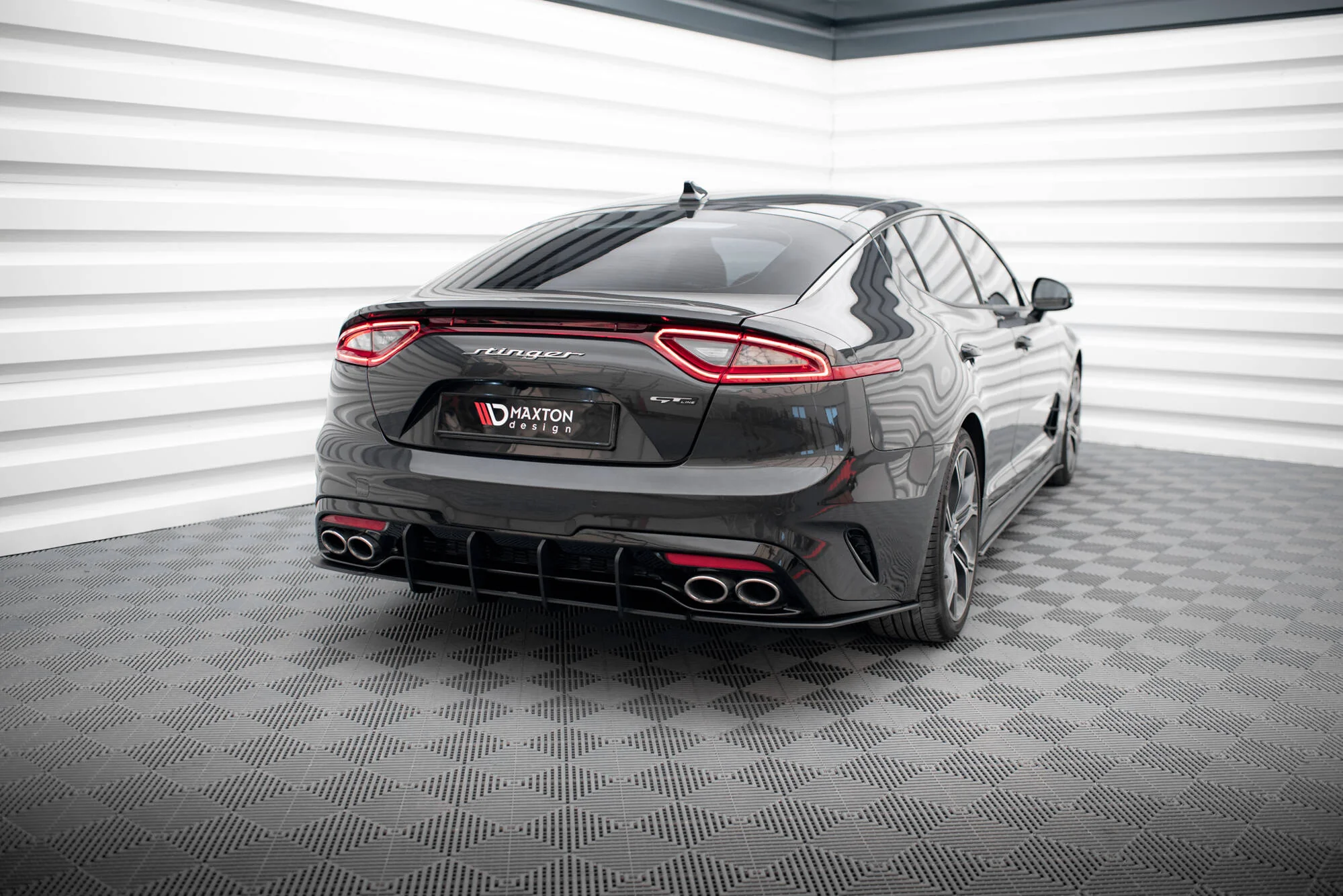 Street Pro Rear Side Splitters Kia Stinger GT / GT-Line Mk1 - Image 3