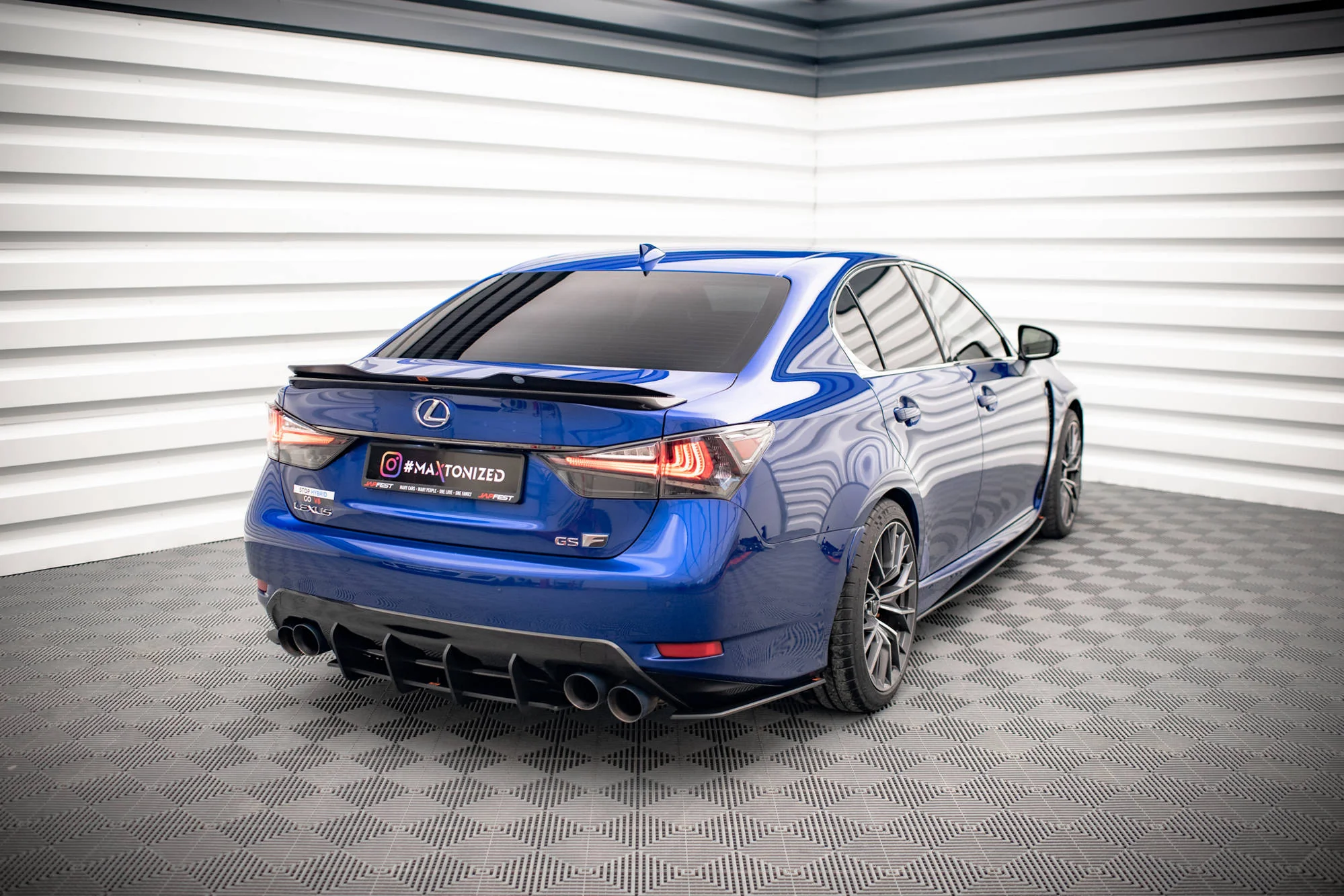 Street Pro Rear Side Splitters Lexus GS F Mk4 Facelift - Image 2
