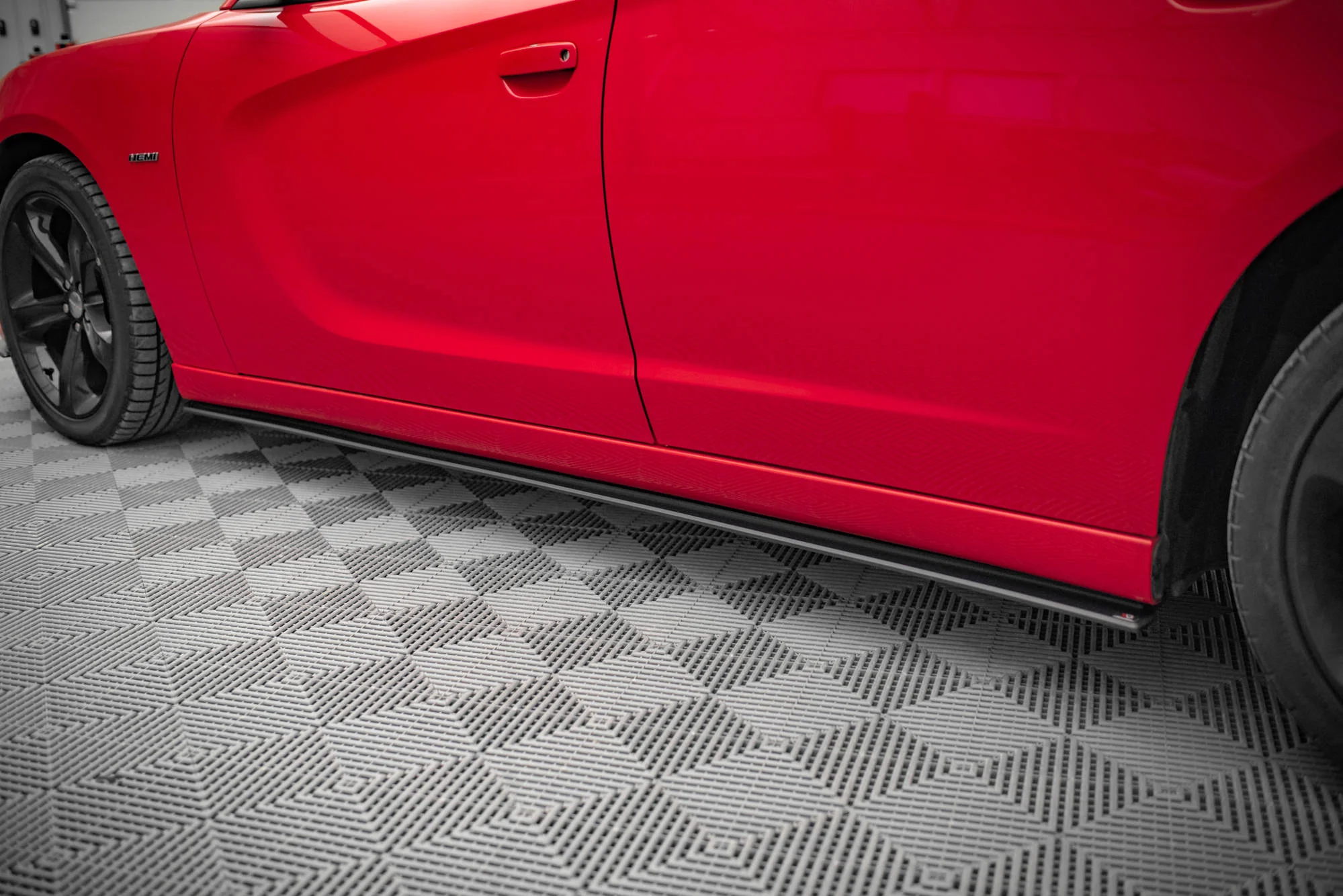 STREET PRO SIDE SKIRTS DIFFUSERS DODGE CHARGER RT MK7 FACELIFT - Image 2