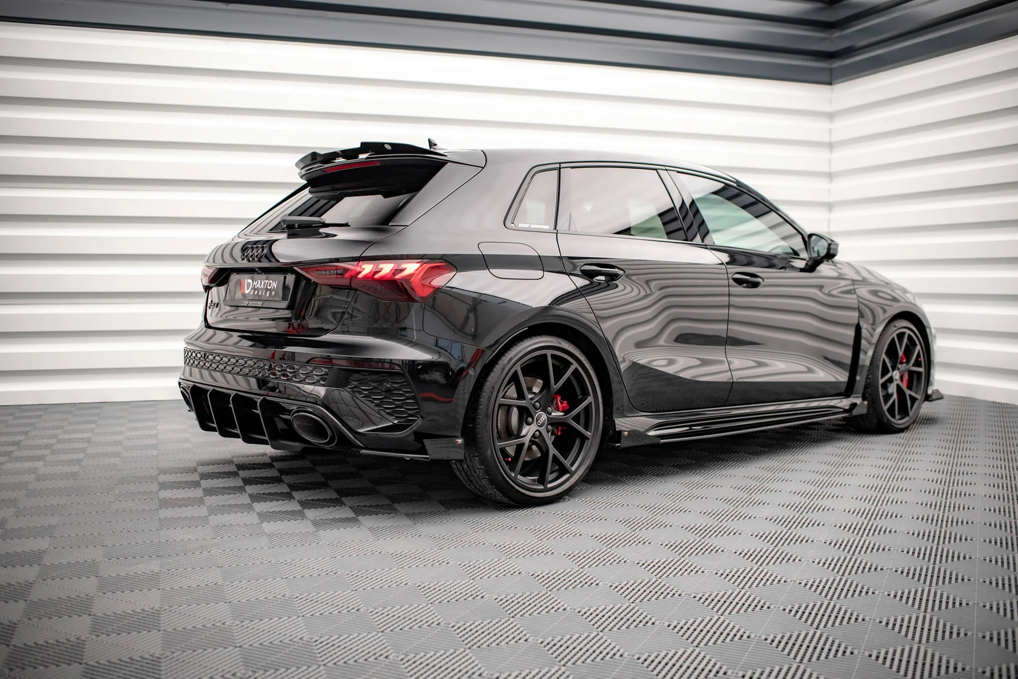 STREET PRO SIDE SKIRTS DIFFUSERS + FLAPS AUDI RS3 SPORTBACK / SEDAN 8Y - Image 2